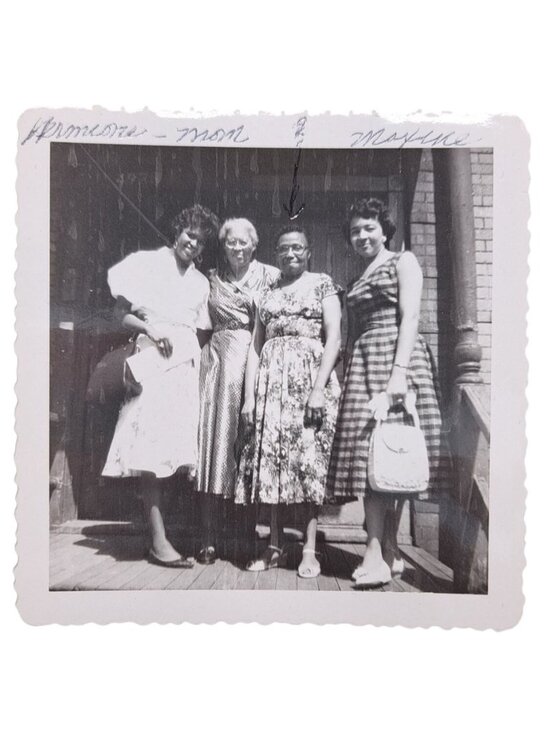 Kodak Other - Vintage Black White Photo African American Women Dresses History Family 1950s